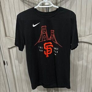 Nike Black T-Shirt with Red SF Graphic